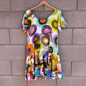 Jams World Colorful Tiered Ruffle Hattie Dress